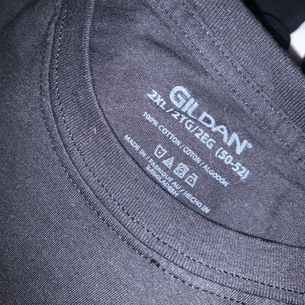 Gildan XXL Black Men T Shirts Brand New